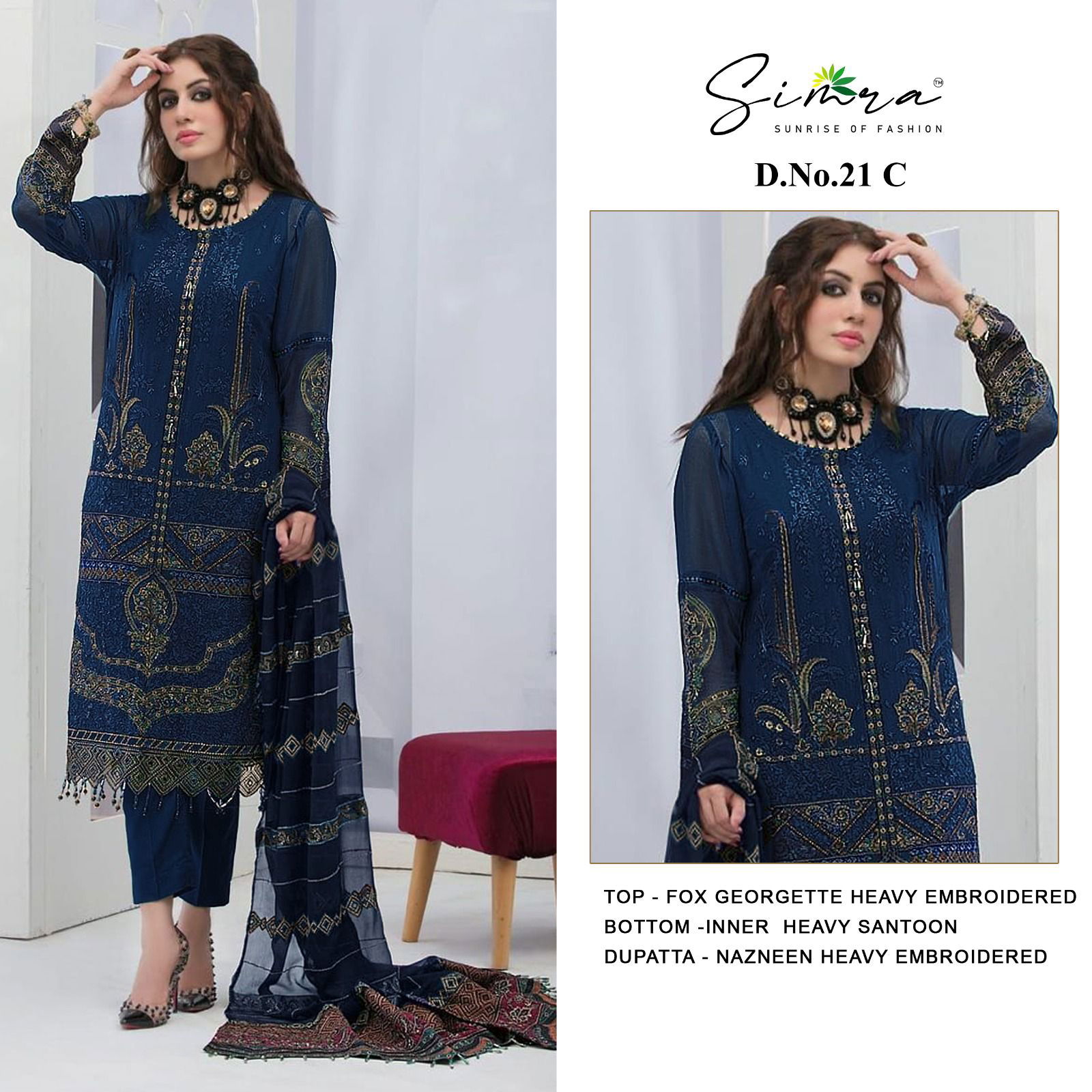 Simra S 21 Georgette Pakistani Suits Catalog
